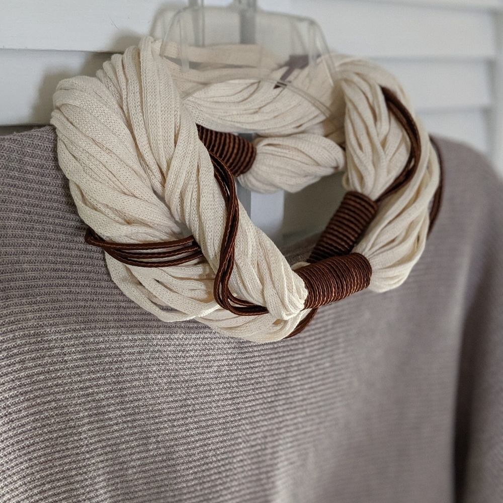 **LAST CALL** Boho nautical cotton & silk scarf
